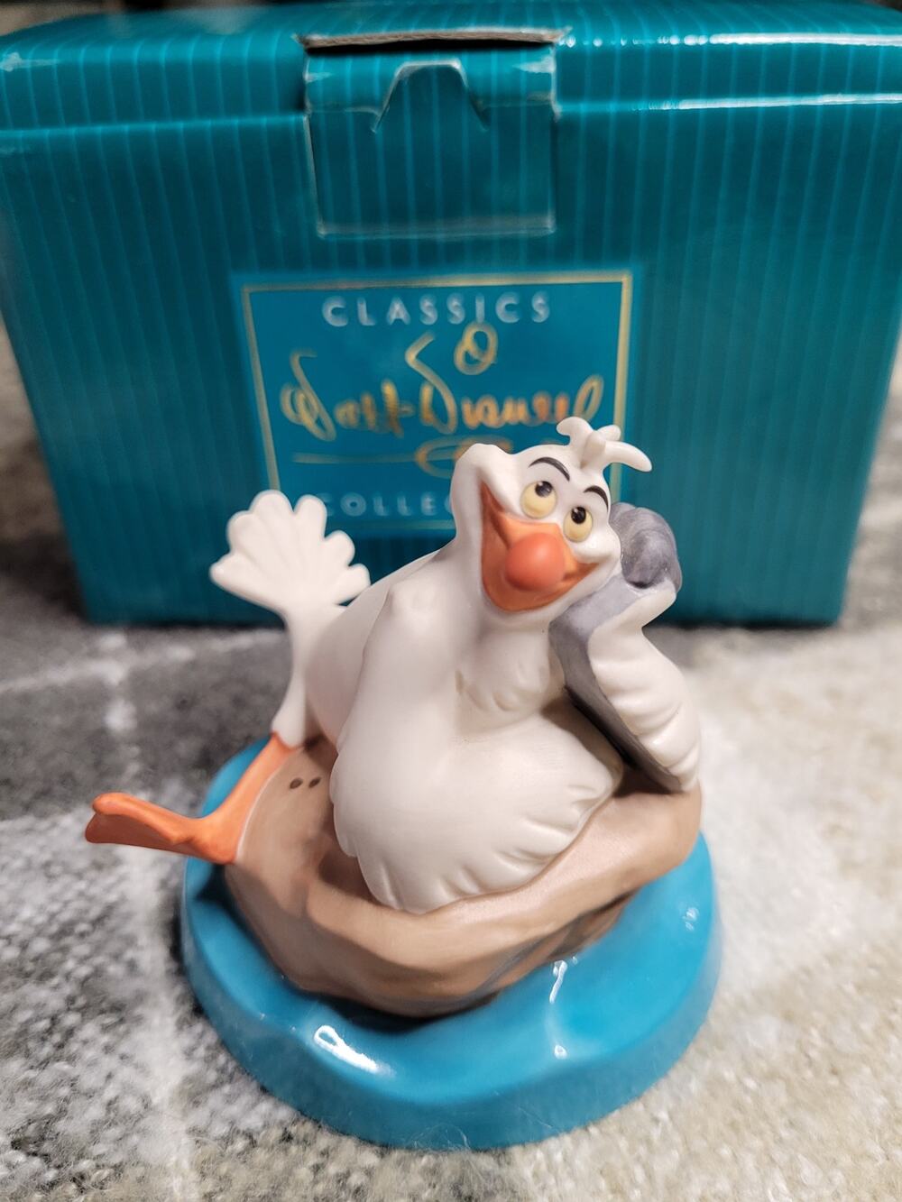 Disney WDCC Scuttle "Muddled Mentor" Porcelain Figurine with Box & COA
